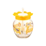 Qlux Yellow Lily Honey Jar with Spoon