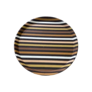 Round 35cm Colored Lines Design Tray