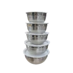 Stainless Steel 5Pcs Round Bowls set