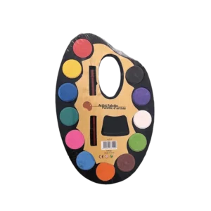 Watercolors 12 Shades Oval Palette