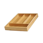 Wooden 4-Parts Cutlery Container