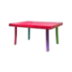 3m Plast Plain Fuchsia Rectangular Kids Table