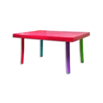 3M Plast Plain Large Fuchsia Rectangular Kids Table