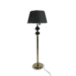 Black Long Lambader with Black Marble Design