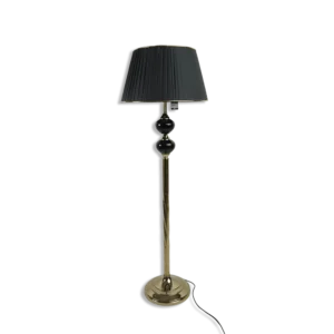 Black Long Lambader with Black Marble Design