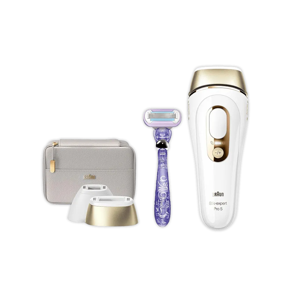 Braun IPL Long-lasting Laser Hair Removal Device for Women & Men, Silk  Expert Pro5 PL5157, Safe & Virtually Painless Alternative to Salon Laser  Hair