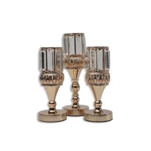 Décor Golden 3 Pcs Candle Holder Set