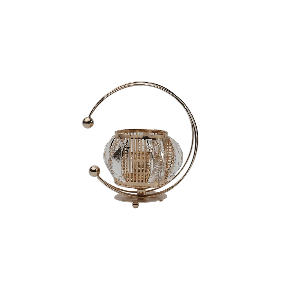 Décor-Golden-Crescent-Design-Candle-Holder-with-Crystals