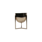 Décor Golden Large Vase Stand with Tripartite Base