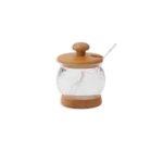Momaz Sugar Bowl with Wooden Base & Lid