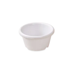 Momaz White Thick Melamine Mini Sauce Bowl