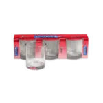 Prestige 335ml Glass Cups 3Pcs Set