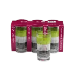 Season Strips 250ml Glass Cups 6Pcs Set
