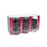 Seasons Black Granite 250ml Glass Cups 6Pcs Set