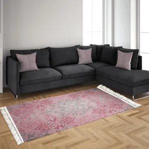 Turkish 6 Sizes Pink Designed Carpet1