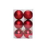 Christmas 6Pcs Box of Mixed Red Balls