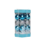 Christmas Box of Blue & Silver Balls