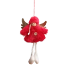 Christmas Fabric Girl with Wings Ornament