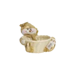 Christmas Golden Snowman Basket