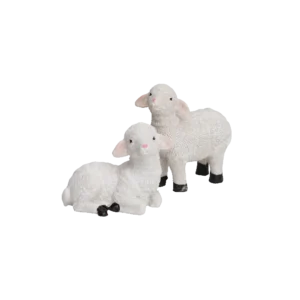 Christmas Resin 2Pcs Set of Little White Sheeps
