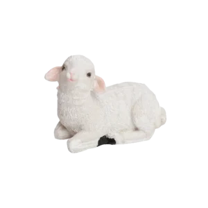 Christmas Resin Little White Sheep Sitting