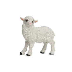 Christmas Resin Little White Sheep Standing