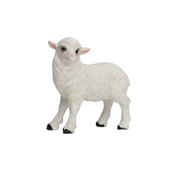 Christmas Resin Little White Sheep Standing