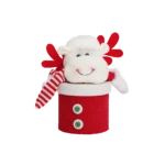 Christmas Sheep Design Red Gift Box