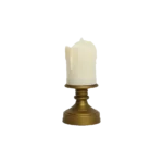 Christmas Small Candle Battery with Golden Base