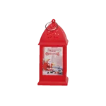 Christmas Small Red Lantern with Battery Light