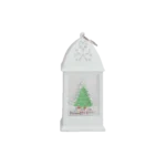 Christmas Small White Lantern with Battery Light