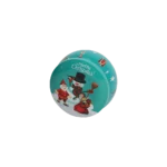 Christmas Turquoise Round Iron Can