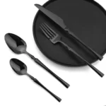 Designed 24pcs Black Utensils Set1