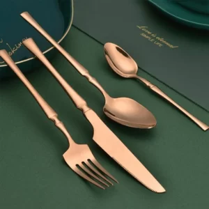 Designed 24pcs Bronze Utensils Set1