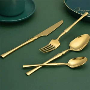 Designed 24Pcs Golden Utensils Set1