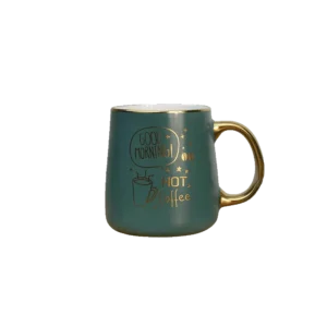 Green 350ml Good Morning Pattern Mug