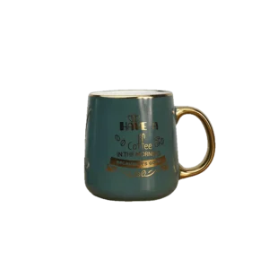 Green 350ml Have A Coffee Pattern Mug