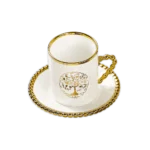 Momaz 6Pcs Tree Design Tea Cups Set with Dishes