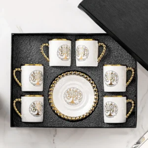 Momaz 12Pcs Tree Design Tea Cups Set with Dishes1