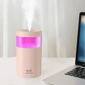Pink 300ml USB Humidifier with Lights1