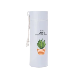 Portable Glass 450ml Blue Water Bottle