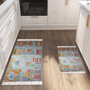 Turkish 2Pcs Kids Bedroom Carpet Set1