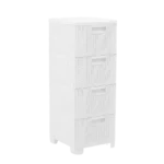 3M Plast Beta White 4 Drawer Organizer