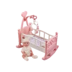 Baby Doll with Pink Bed Set