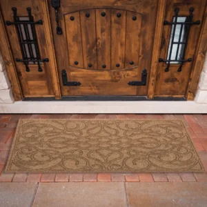 Desgined 60x100cm Thick Straw Doormat with Rubber Layer1
