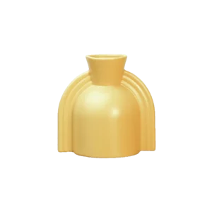 Modern Fluted 16cm Ceramic Vase