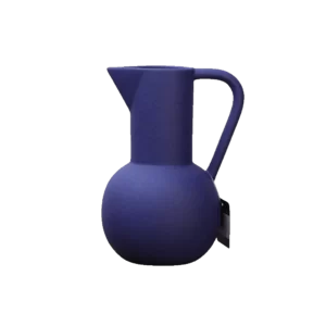 Modern Pitcher Design 20cm Blue Ceramic Vase