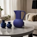 Modern Pitcher Design 20cm Blue Ceramic Vase1