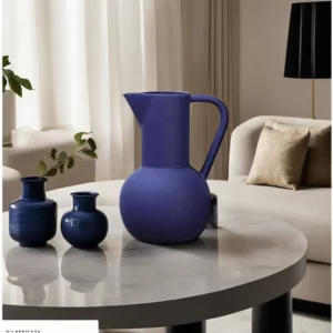 Modern Pitcher Design 28cm Blue Ceramic Vase1