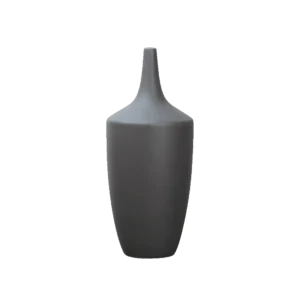 Modern Tapered 26cm Grey Ceramic Vase